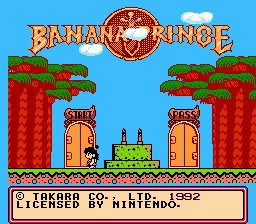 Banana Prince Title Screen